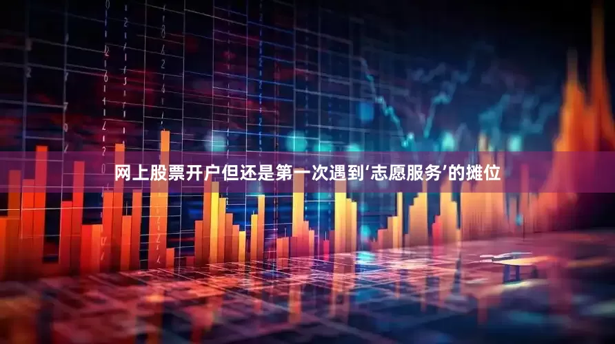 网上股票开户但还是第一次遇到‘志愿服务’的摊位